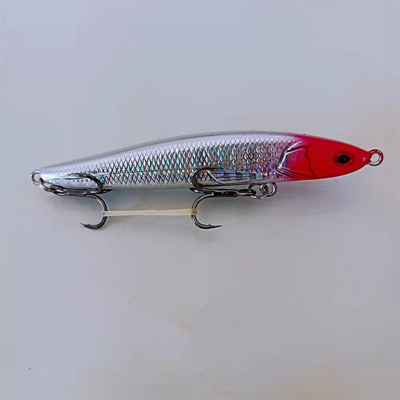 路亚饵远投沉水铅笔淡海水翘嘴鳡鱼鲈鱼通杀神饵装配加强钩假饵