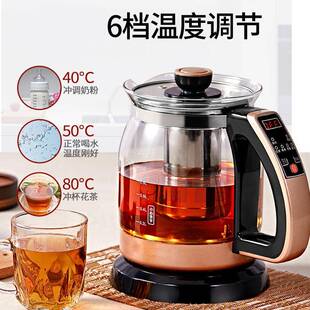 韩代养生全自动玻璃煮器黑茶养身办公室花茶壶家用小型一体多功能