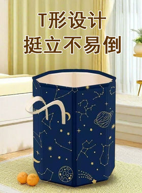 肥猫叮咚家用泡脚桶过小腿可折叠成人高深足浴桶宿舍泡脚便携式