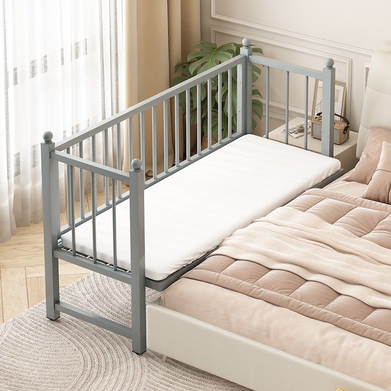 儿童铁艺拼接床加高护栏无缝衔接可调节高度安全防摔单人婴儿小床,住宅家具,儿童拼接床,淘宝优惠券,粉丝福利购,淘宝优惠卷