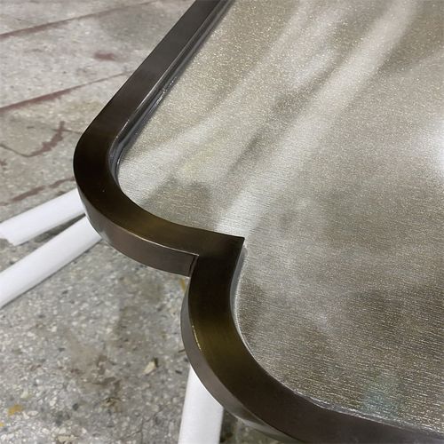 餐厅饭店夹丝玻璃隔断酒店包间厢办公室不锈钢屏风工程定制款