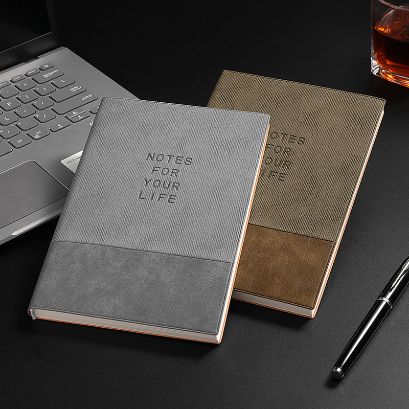 笔记本日记本商务办公定制会议记录本极简套装礼盒复古商务办公20