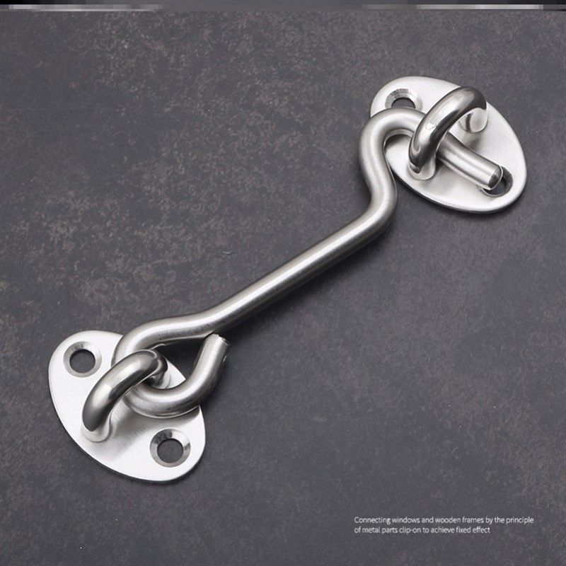 不锈钢门闩门栓免打孔挂钩锁门神器简易粘胶房门老式洗手间防风扣,基础建材,明插销,淘宝优惠券,粉丝福利购,淘宝优惠卷