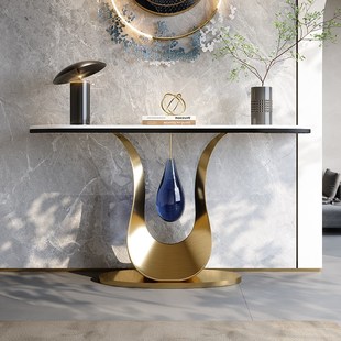 轻奢玄关桌台走廊尽头装饰柜条案几入户正对门玄幻置物架端景台