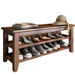 实木入门换鞋凳家用玄关入户进门口别墅户外鞋柜可坐凳一体鞋架子