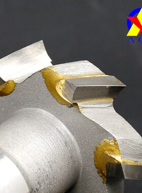 螺旋T型铣刀T形刀直柄K30钨钢合金焊接刀AOX45670镶硬质合金t型刀