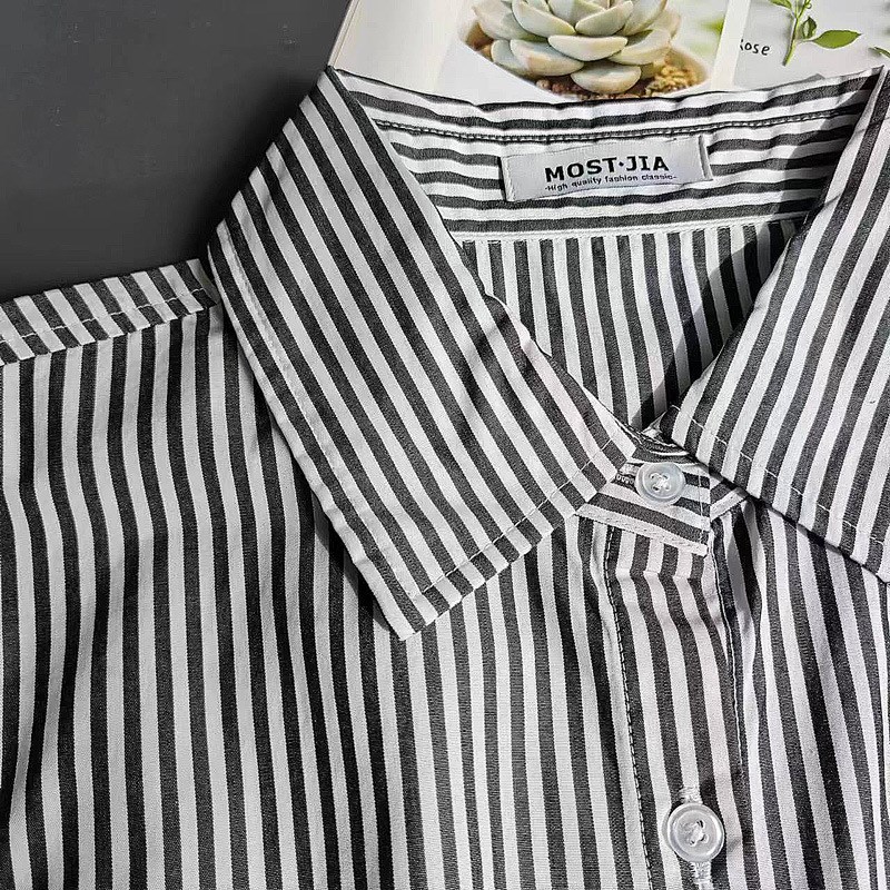 2025新款叠穿卫衣伴侣女假领子黑白条纹马甲背心休闲马夹无袖衬衫