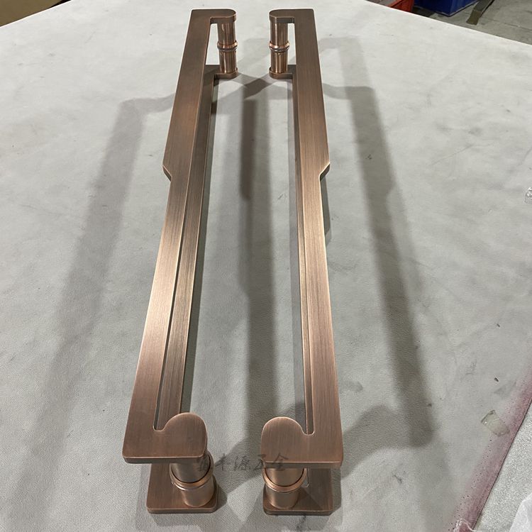 中式黑色拉手有框门拉手玻璃门把手木门门拉手仿古铜大门拉手