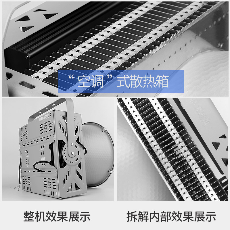 led户外施工地塔吊灯广场篮球场照明强光探照射灯 超亮大工程专用