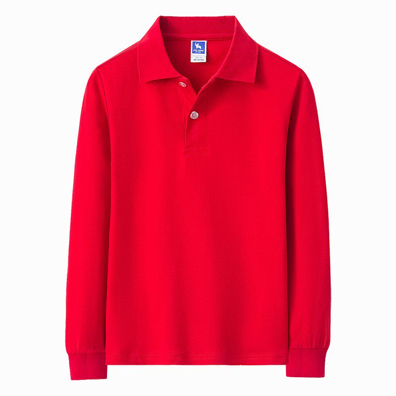2024中小学生长短袖T恤翻领POLO衫中大童校服男女童班服园服定制