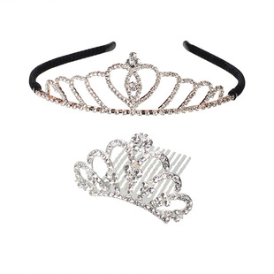 儿童皇冠头饰公主发箍女童宝宝夏季 头箍高端发饰 发卡女孩2022新款