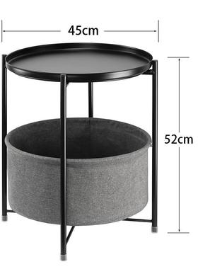 圆形边桌带织物储物可圆形边织桌带物储物篮宠物篮小猫窝wy202565