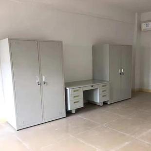 钢制办公桌带888屉字铁皮电脑员桌财务带工作台职1.2抽1.4米带锁