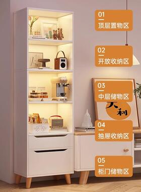 书客置物架落地书架柜家用柜子靠墙卧室展示柜电厅视柜52689旁边