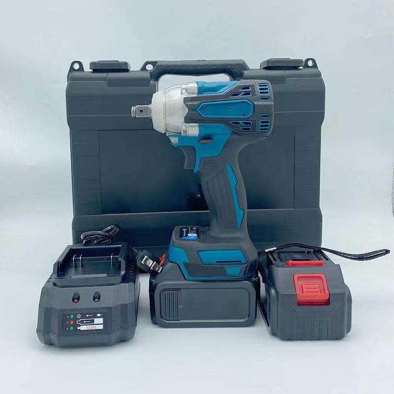 跨境电手动无刷锂电扳手充式多功电能冲击BZL扳子架工家用起子机