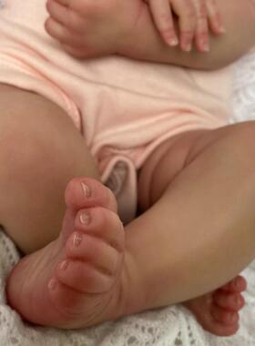 生娃娃重Rebornd全oll1现8寸软布身搪胶仿娃娃4真婴儿玩具娃娃货