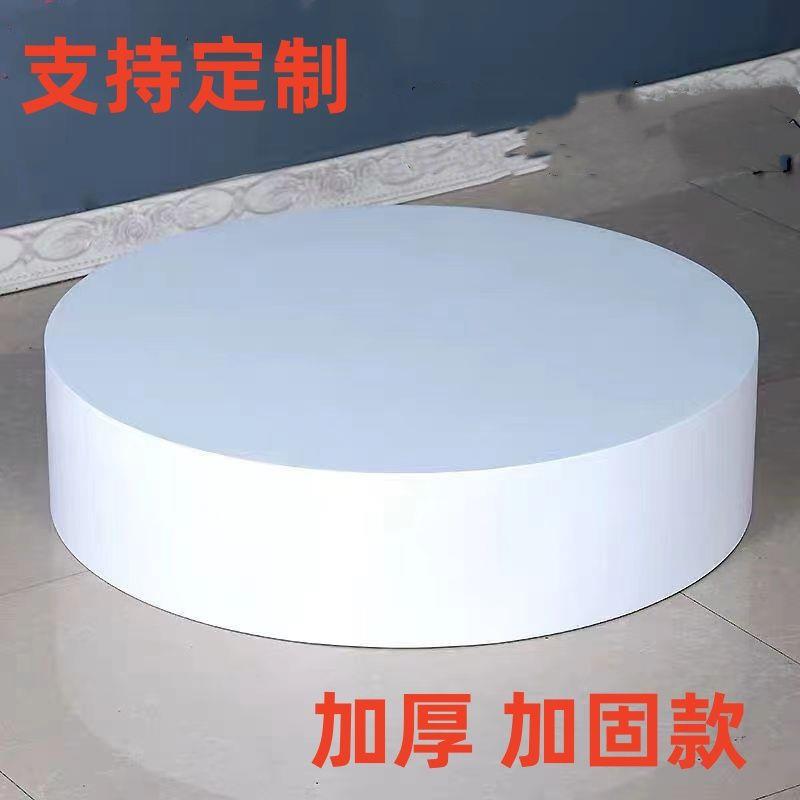 圆形烤展台模特普通展示台圆柱展架服店站台试漆衣台多装功能