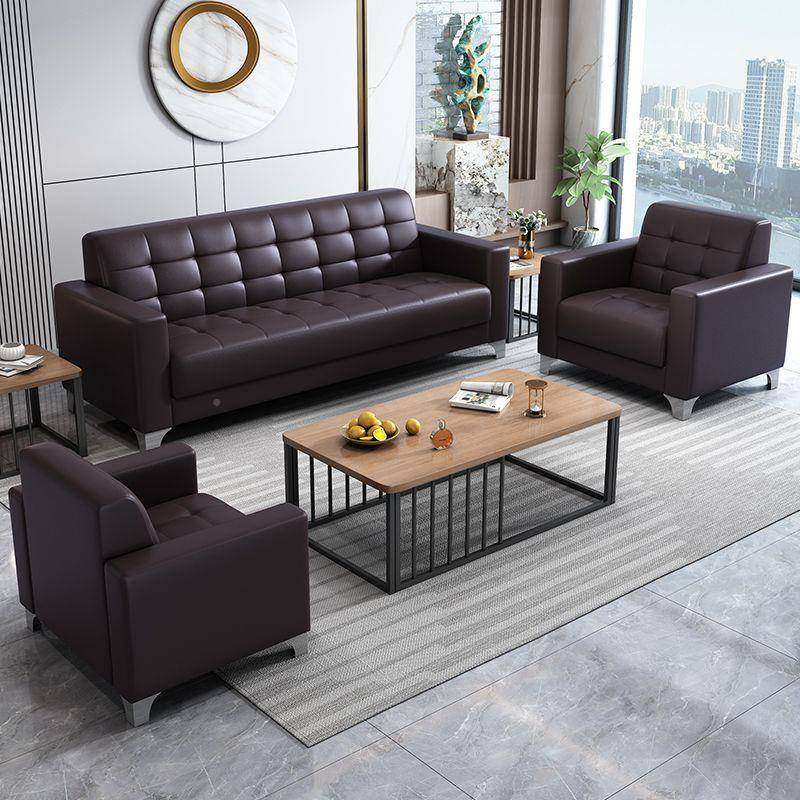 办公沙发现人组代简约新款三位办公室会客茶接待商务小无品牌/型