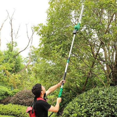 新款加ECA长机电动高枝绿杆篱园林苗木修剪修枝机形弧小型绿化篱