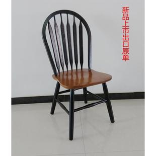 复实木椅子雕花美式 中古摄影莎椅地中温FOO海书桌网红背靠 法古式