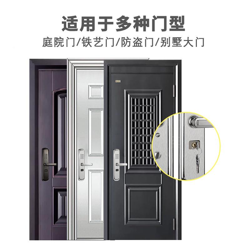 户门大别墅大门不SA39绣钢防盗门机械密能码锁防水入防火带反锁智