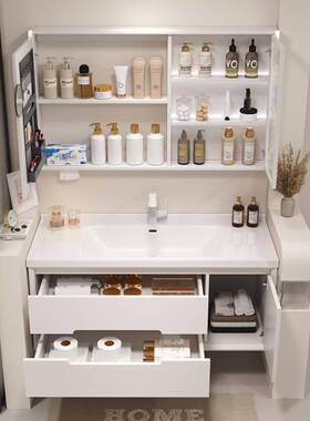 fc橡木组烤漆浴室合轻奢F77885J5洗手台智能简约卫生间洗漱台洗脸