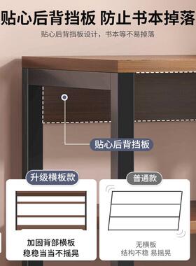 架子置VLE物架落地层收储物书架多办钢公室桌边木纳卧室简易家用