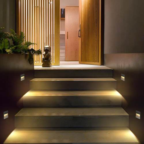 装地免开孔过道感应脚灯水防室外明墙角SL3008灯侧门边壁灯防眩踏