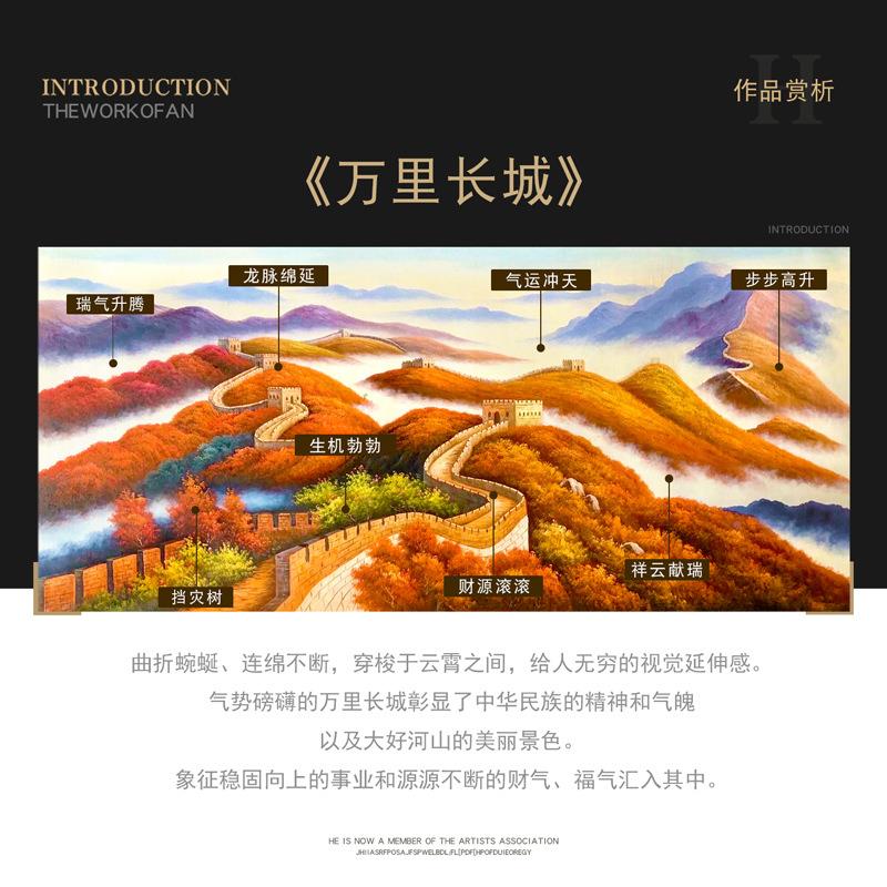 欧式画客厅沙背景大气墙别墅挂画画长油城风景简欧壁欧发YL-07Yba