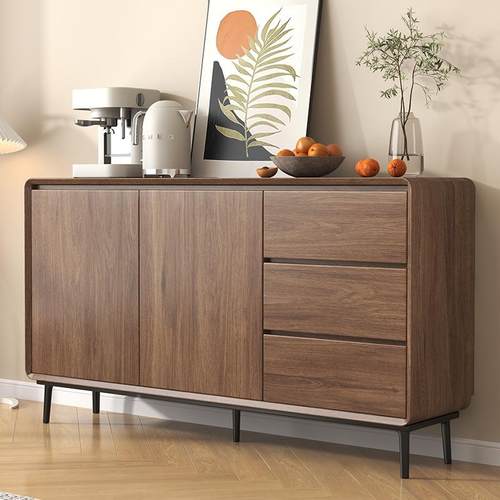 现代简约餐边FOE柜桃色实木茶水柜胡柜物厨房客厅置柜储酒物柜收