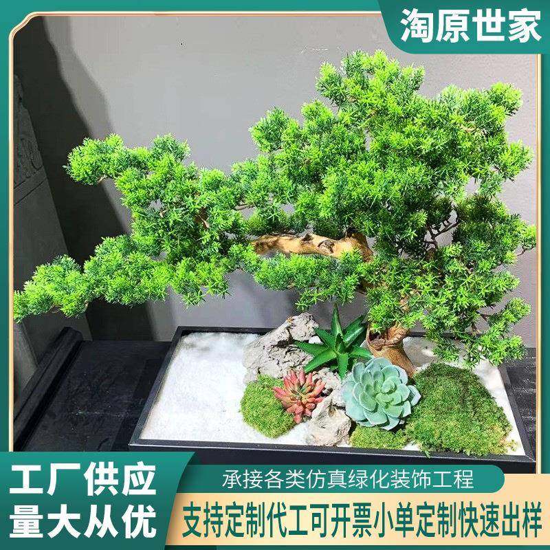 仿真绿植盆栽迎客松创意茶桌室内造景植物装饰景观摆件厂家,3C数码配件,其它配件,淘宝优惠券,粉丝福利购,淘宝优惠卷