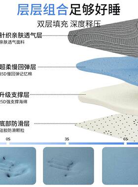 慢榻回弹家用记NXM忆棉床垫8卧室软垫10x2专00租房用铺底垫子榻米
