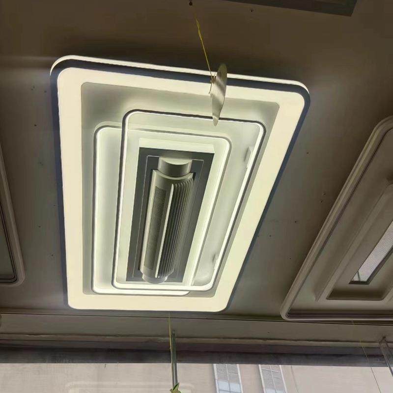 体客厅灯无品牌/无叶风扇一灯全具光谱护眼吸顶灯灯中山灯简约大