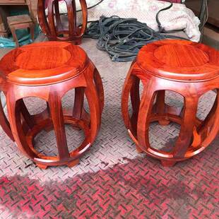 白胚实木家具木凳子光身墩无品牌/白家用茬毛方凳台坯凳花梨木古