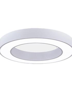 E吊装圆形灯空D心圆LELD直GHO下圆发光灯钢丝吊装圆形