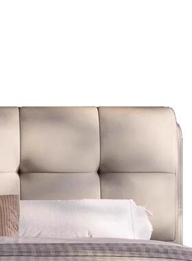 全XTT双实木现代意式皮软包床人1.床8x2米简.约主卧家用双人床15