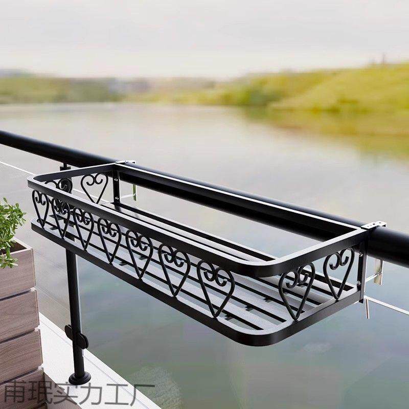 锈不钢花架阳台花架子1室内窗多肉窗沿悬挂盆挂架栏杆台置花物架