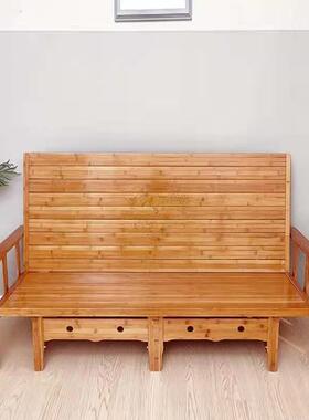 竹5床折沙发床两多功能DWY双人午休午睡单人家叠用凉床用简易1.床