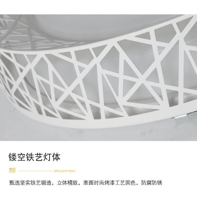 现L板ed天花灯庭空心鸟巢圆灯家客厅卧室厨房XZL灯代悬挂装饰Led