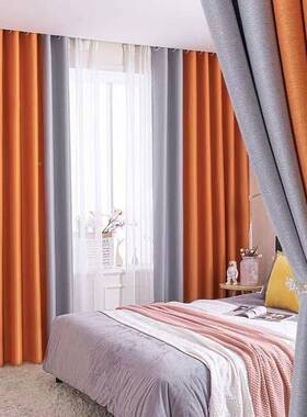 厚双面室遮光窗帘卧成36321品大气款客加厅飘窗隔热出租房防新晒