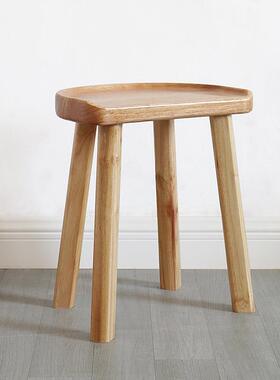 9实木餐凳家用矮吧创凳木板凳梳妆凳时UHPB尚简约凳子原意木榫卯