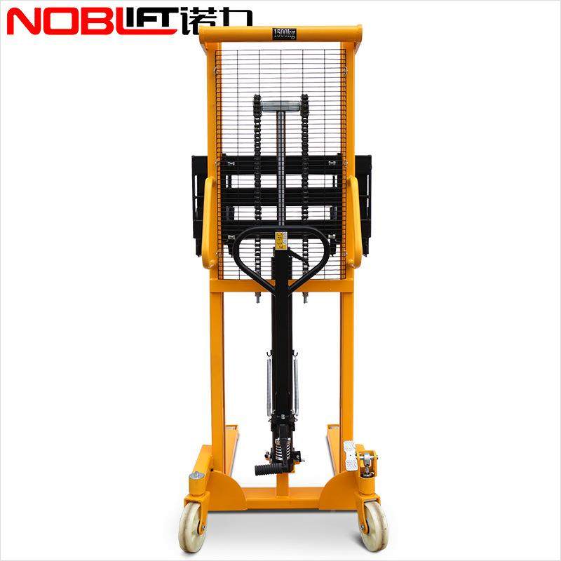 手动轻便摇型小叉车便携式手升车降GAN叉车小型堆高多功能装卸搬