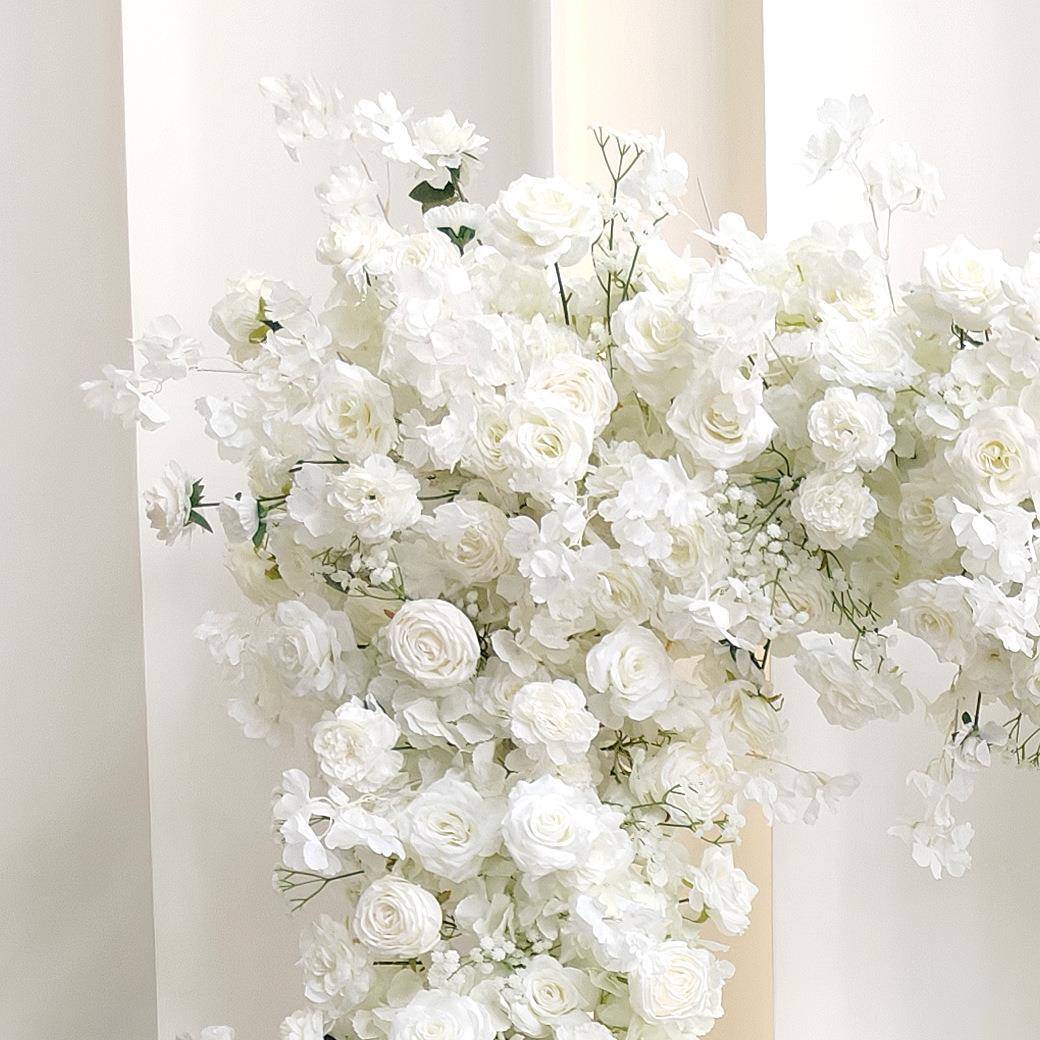 礼布置真花方形拱门牛角花架装饰排求仿婚婚橱窗展示IRV花球排花