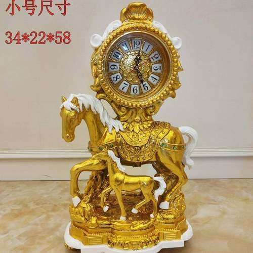 欧式落钟美式客厅静音创意大摆马座钟别墅件大象号装饰立钟YQG地
