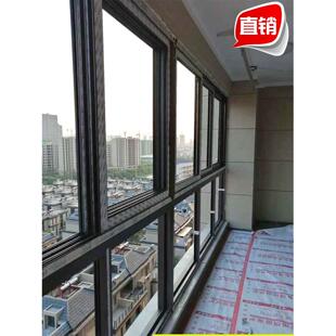 上海军领门窗断桥铝封阳台铝合金落地窗隔音玻璃平开推拉工厂直销