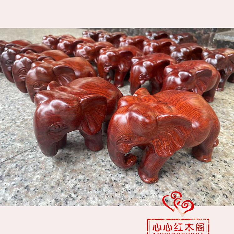 缅甸花梨整木木雕大象红木小象家居装饰实木摆件吉象手工雕刻摆设