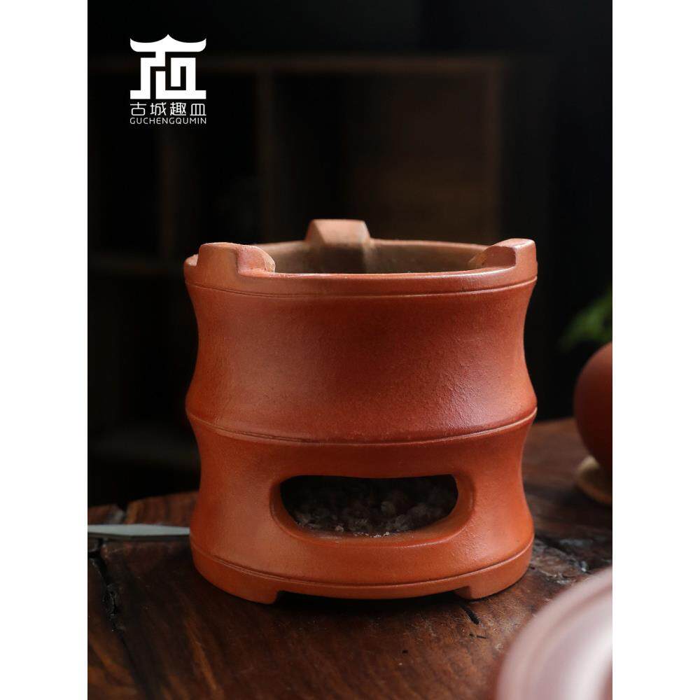 潮州手工红土炉炭炉风炉小火二次清单炉炭茶炉粗陶水壶橄榄炭炉