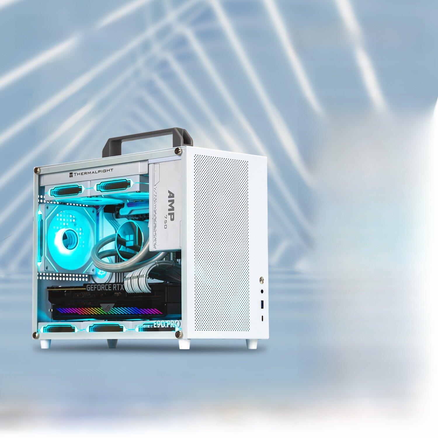 ALBOX铝小宝E90PRO便携式走背线电脑紧凑型matx手提迷你itx小机箱
