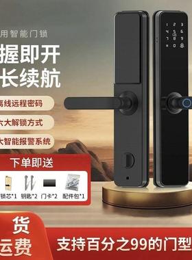 指纹密码锁入户智能密码LFU租门锁指纹锁门家用电子锁出民房宿公