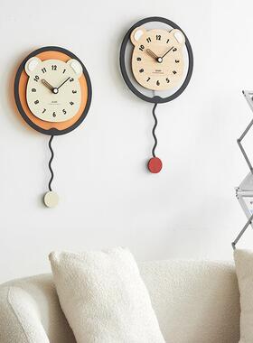 ozoom屋准厅免打孔钟表20代25新款现w轻奢风GKA创意家用客厅餐挂